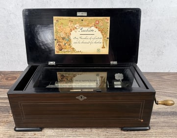 Antique Swiss Peerless Cylinder Music Box