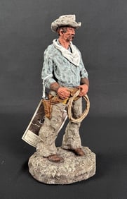 Daniel R Monfort Cowboy Sculpture