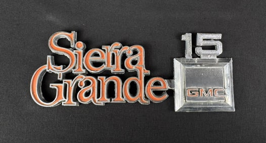 GMC Sierra Grande 15 Truck Fender Emblem