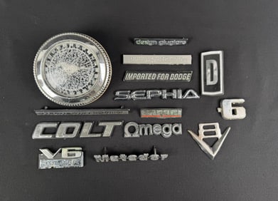 Collection Of Automobile Fender Emblems