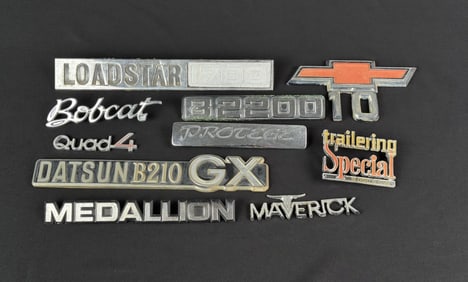 Collection Of Automobile Fender Emblems
