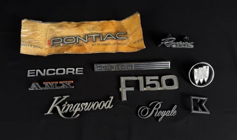 Collection Of Automobile Fender Emblems