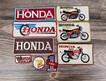 Vintage Honda Motorcycle Jacket Patches