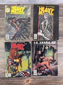 Group Of Heavy Metal Magazines