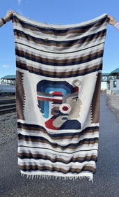Mexican Aztec Pattern Blanket Rug
