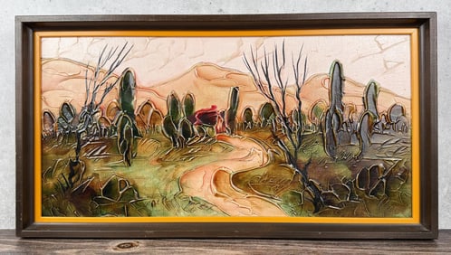 Ari Ben Tal Sculptured Acrylic Painting