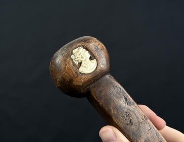 1890s Indiana Photographer Folk Art Walking Stick