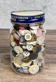 Jar Of Vintage Buttons