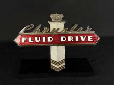 1941 Chrysler Windsor Saratoga Trunk Emblem