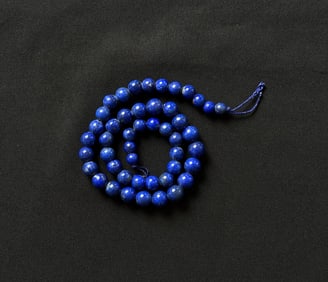 String Of Graduated Lapis Lazulli Beads