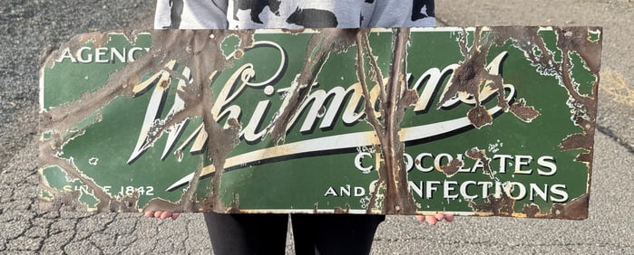 Whitman's Chocolates Porcelain Sign