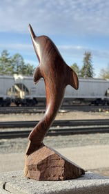 Mexican Ironwood Dolphin Carving