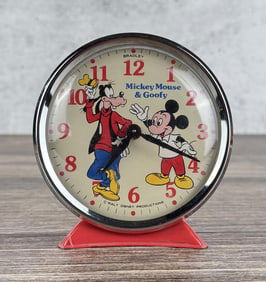 Walt Disney Mickey & Goofy Alarm Clock
