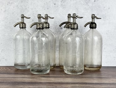 Group Of Shasta Water Seltzer Bottles