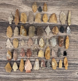Ancient Native American Indian Arrowheads Points