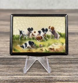 Sterling Silver Enamel Calling Card Case