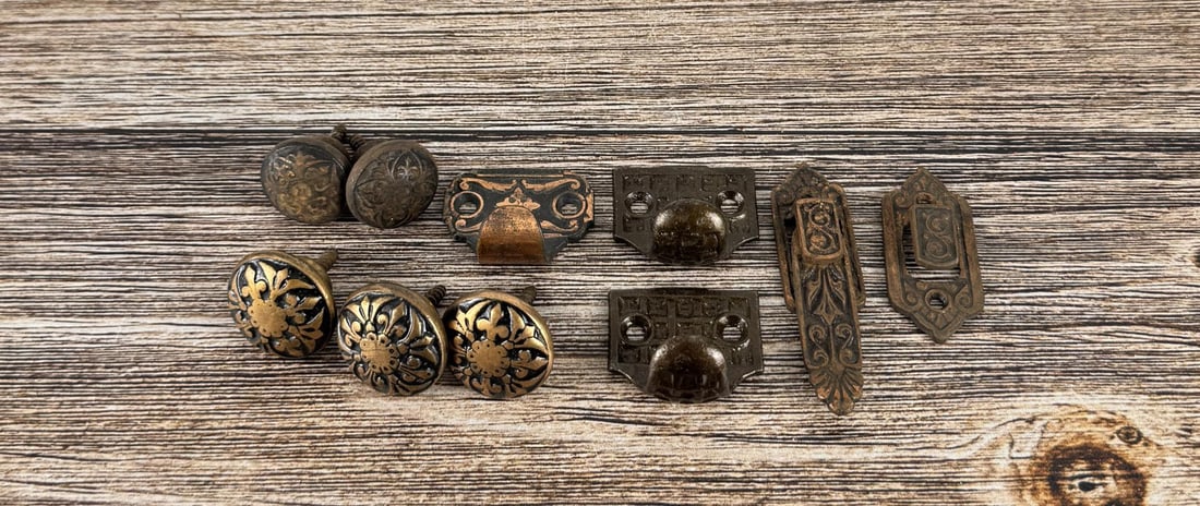Group of Eastlake Window Hardware: Nice grouping
