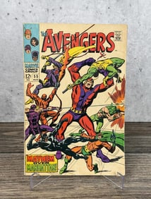 1968 Marvel The Avengers Issue 55 Comic Book