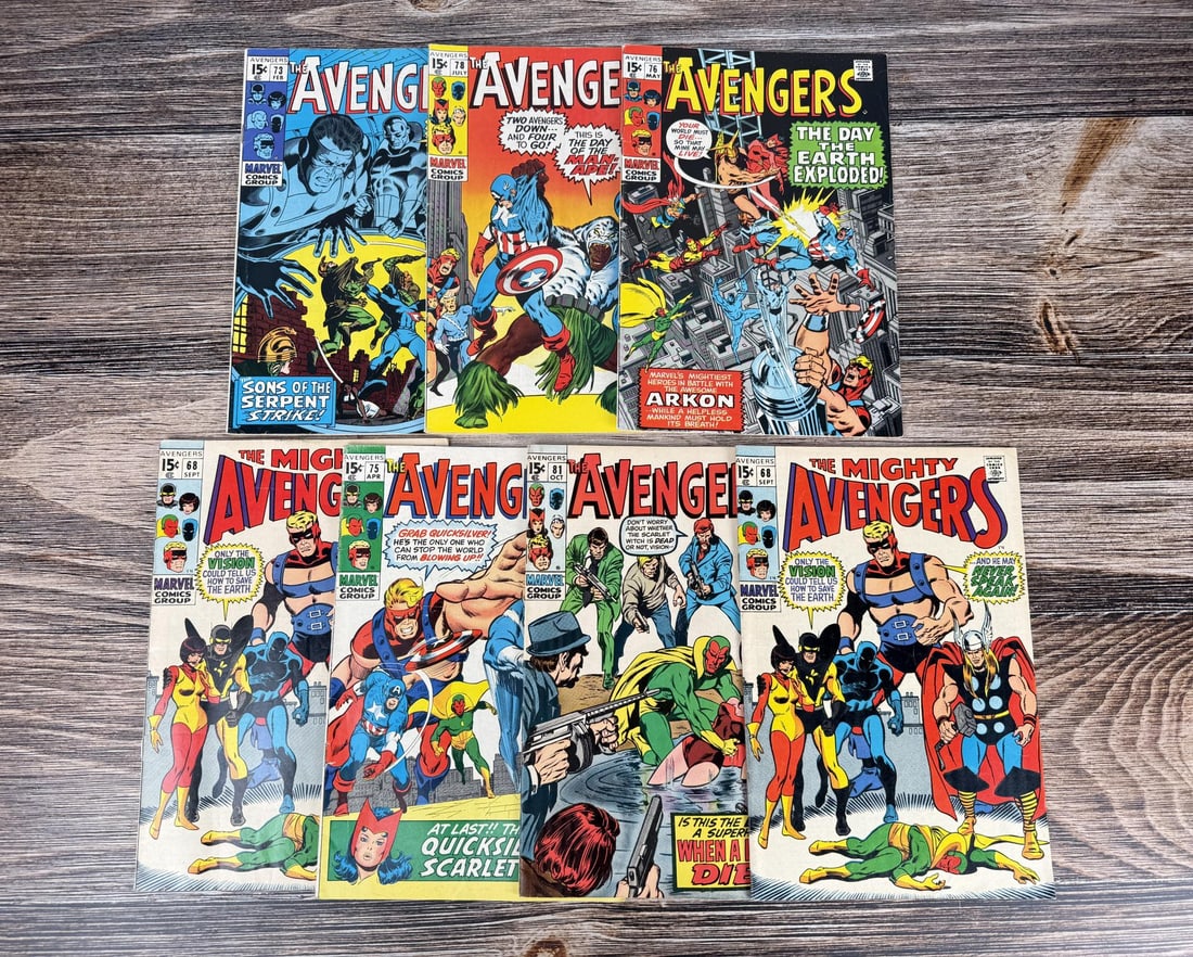Group Of Avengers Silver Age Comic Books (1 of 9)
