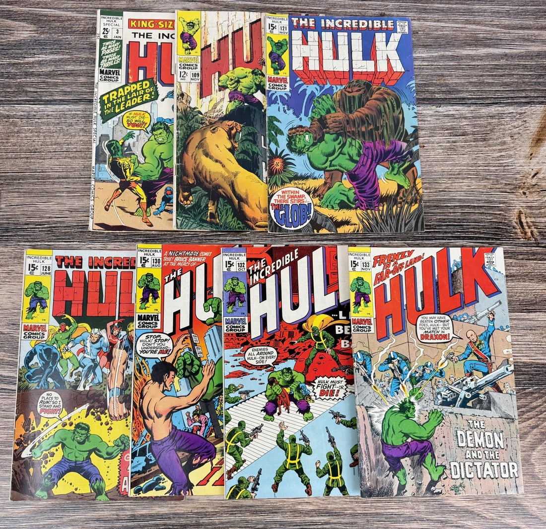 Group Of The Incredible Hulk Comic Books (1 of 6)