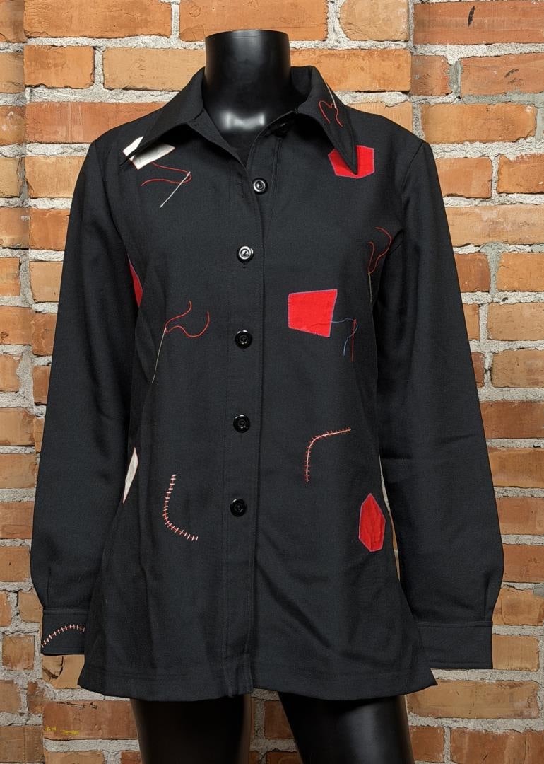 Vintage 1960s Sir James Button Up Leisure Shirt: Size 14