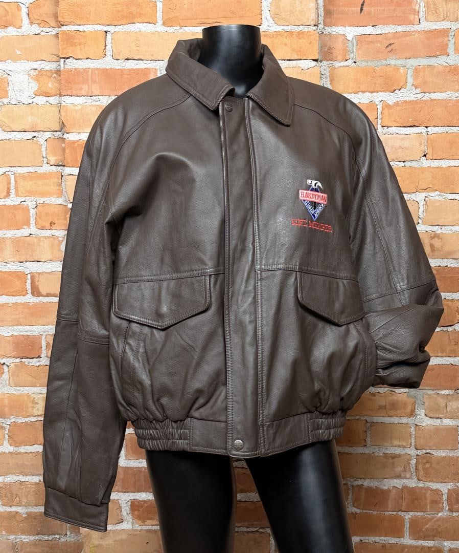Handyman Leather Bomber Jacket (1 of 7)