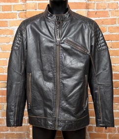 Wilsons Vintage Leather Motorcycle Jacket
