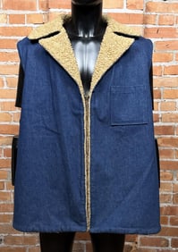 Vintage Denim Sherpa Vest