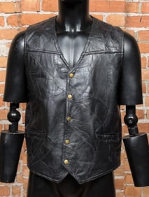 Italian Stone Design Navarre Leather Vest