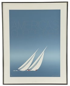 1983 America's Cup 25 Serigraph Poster