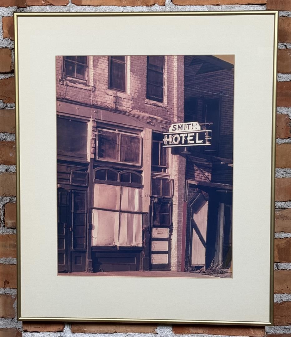 Smith Hotel Missoula Montana Whorehouse Photo: Title is Vacancy, Photographer is Nancy Hubble, 1989, Missoula Montana. 23" by 27" framed.