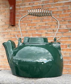 Enamel Cast Iron Tea Kettle