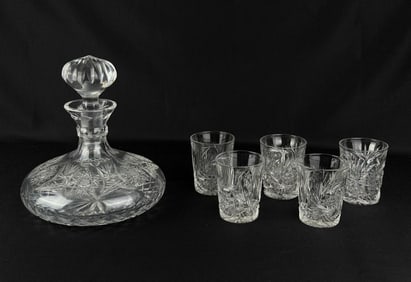 Cut Crystal Decanter Set