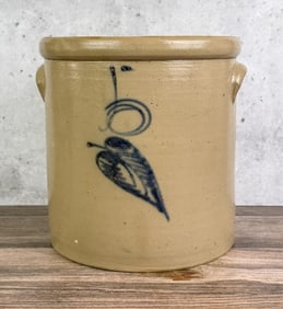 Red Wing 5 Gallon Birch Leaf Salt Glaze Crock
