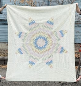 Antique Lydia Ann Spangler Cherokee Indian Quilt