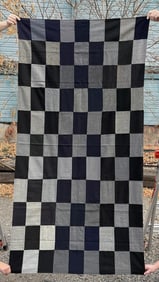 Antique Checkerboard Farmhouse Quilt