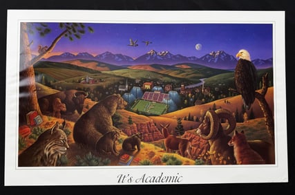 Ken Joudrey Montana Football Academic Print