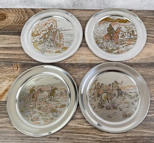 Charles M. Russell Reed & Barton Plate Set