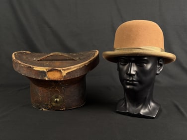 Pedigreed Thoroughbred Moleskin Bowler Hat