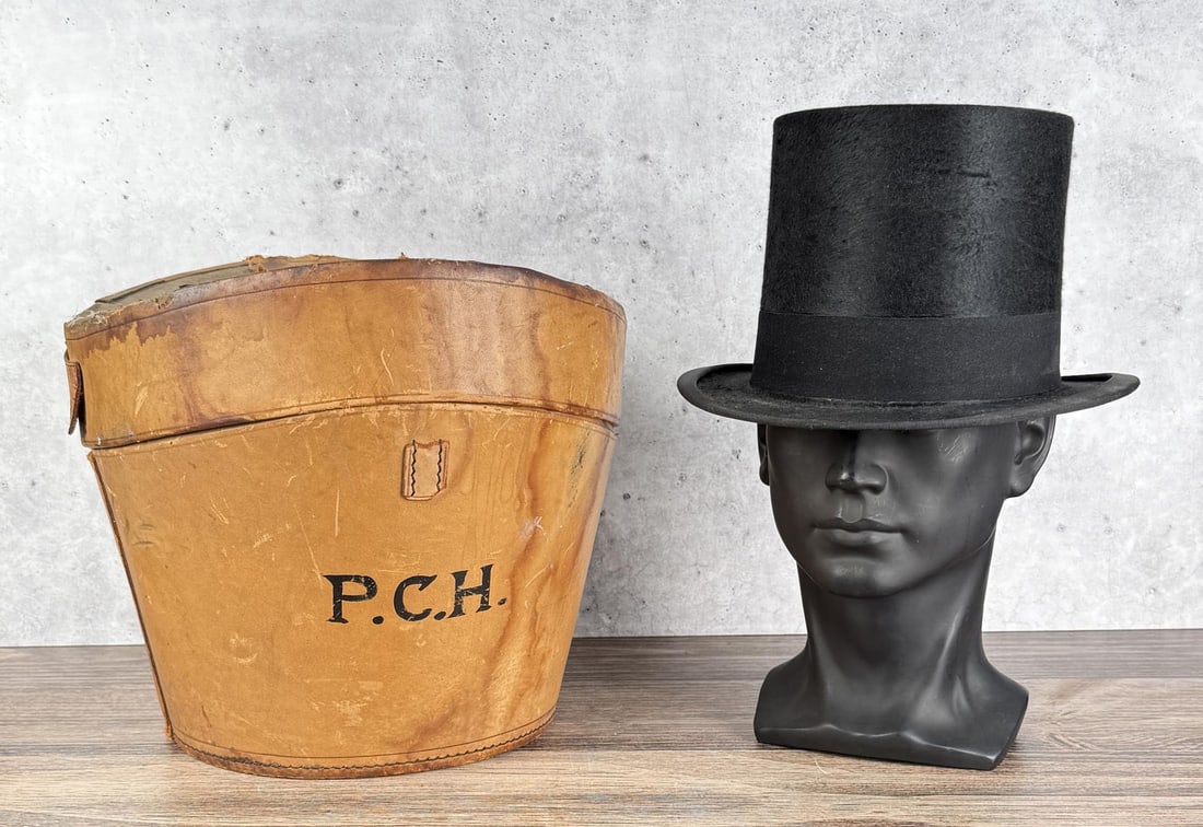 Antique Rosenbaum Beaver Felt Top Hat (1 of 6)