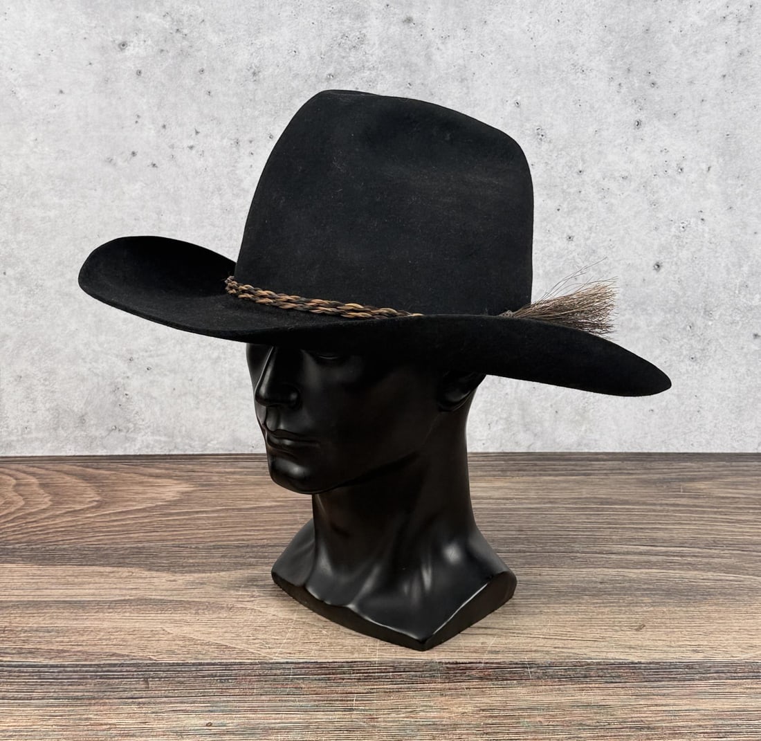 Stetson Montana Cowboy Hat: Comes with Horsehair Hat Band. Size 7