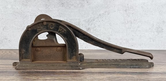 Cast Iron SCW Triumph Plug Cut Tobacco Cutter