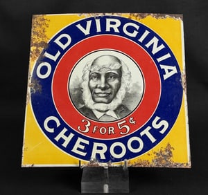 Old Virginia Cheroots Black Americana Sign