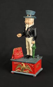 Cast Iron Uncle Sam Bank