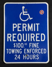 Handicapped Reserved Parking Sign