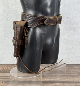 Rooster's Saddlery Leather Ammo Belt Gun Rig