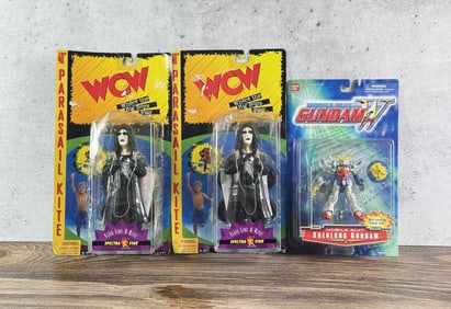 Gundam and WCW Toys