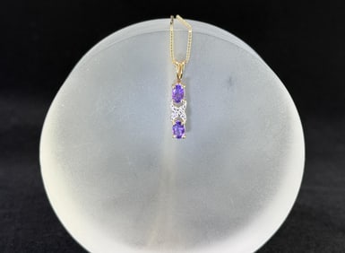 Sterling Silver Amethyst Necklace