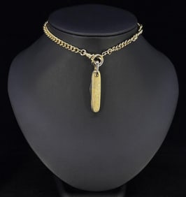 Watch Fob Chain with Pocket Knife