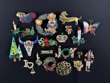 Costume Jewelry Brooches